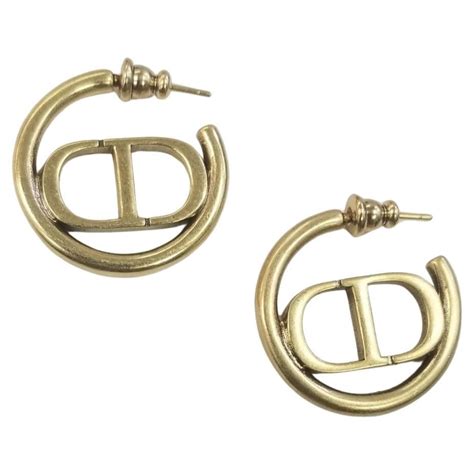 dior cd hoop earrings|Dior look alike earrings.